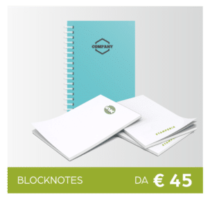 blocknotes personalizzati con spirale o incollati con cartoncino