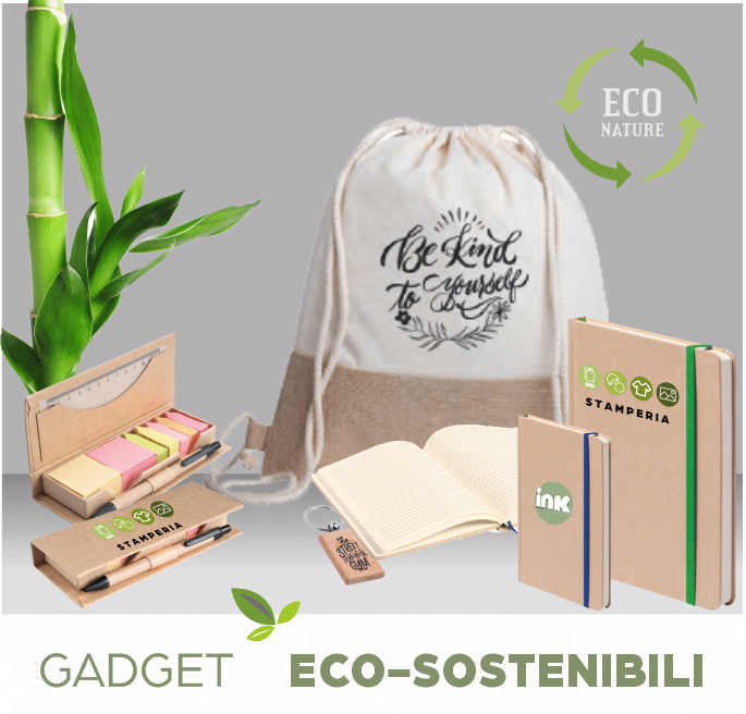 gadget eco sostenibili stampa personalizzata catalogo online